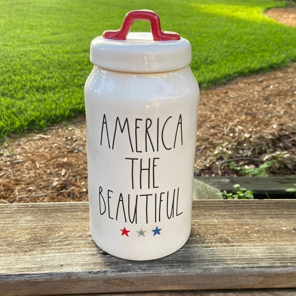 Rae Dunn Other New Rae Dunn America The Beautiful Stars Tall Canister Poshmark